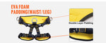 Amocart Half Body Safety Harness Tree Climbing Harness Half Protection Harness 340 lbs for Fire Rescuing Caving Rock Climbing