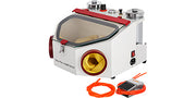 Load image into Gallery viewer, SucceBuy Dental Lab Sandblaster Equipment 2 Pen+2 Tanks with LED Light Large View Window Foot Pedal Control for Removing Oxides
