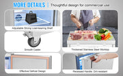 Bild in Galerie-Viewer laden, Amocart Commercial Frozen Refrigerator Sandwich Salad Prep Table 7.4Cu.Ft Food Prep Frost Free Refrigerator for Restaurant
