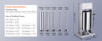 SucceBuy Manual Sausage Stuffer 7 L / 15 LBS Vertical Food-Grade 304 Stainless Steel for Home Kitchen Restaurant 23.2lbs