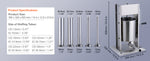 SucceBuy Manual Sausage Stuffer 7 L / 15 LBS Vertical Food-Grade 304 Stainless Steel for Home Kitchen Restaurant 23.2lbs