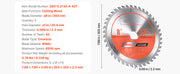 Charger l'image dans la visionneuse de galerie, Amocart Circular Saw Blade 10in Diameter 80Sharp Alloy Teeth 5/8in Arbor Aluminum Cutting Blade forCircular Saw with Heat Vents
