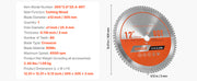 Charger l'image dans la visionneuse de galerie, Amocart Circular Saw Blade 10in Diameter 80Sharp Alloy Teeth 5/8in Arbor Aluminum Cutting Blade forCircular Saw with Heat Vents
