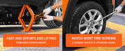Charger l'image dans la visionneuse de galerie, Amocart Scissor Jack 2.5 Ton/5512 lbs Scissor Car Jack 3.7"-17.1" Lifting Range Scissor Lift Jack Portable Tire Jack for Car
