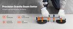 Amocart 2PCS Manual Seamless Stone Seam Setter with 6in Vacuum Suction Cups Marble Stone Splicing Installation Tool for Tile