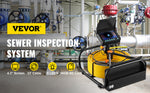Amocart Sewer Camera 4.3" Screen Pipeline Inspection Camera with DVR Waterproof IP68 Industrial Endoscope for Home Drain Pipe