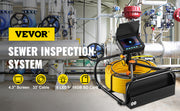 Bild in Galerie-Viewer laden, Amocart Sewer Camera 4.3" Screen Pipeline Inspection Camera with DVR Waterproof IP68 Industrial Endoscope for Home Drain Pipe
