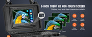 Load image into Gallery viewer, Amocart Sewer Camera 30m/50m/70m Drain Pipe Inspection Camera with 512Hz Transmitter 9" Screen 1080P HD Snake Plumbing Camera
