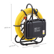 Bild in Galerie-Viewer laden, Amocart Sewer Camera 9" Pipeline Inspection Camera w/DVR Function w/12 Adjustable LED and 16 GB SD Card with 512Hz Locator IP68
