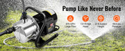 Bild in Galerie-Viewer laden, Amocart Shallow Well Pump 1.1 HP 115V 978GPH 131ft Height 69.6psi Max Pressure Portable Sprinkler Booster Jet Pumps Irrigation
