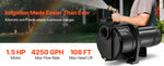 SucceBuy 0.5/1/1.5/2 HP Shallow Well Jet Pump 790/1400/4250/5200 GPH with 108/112/147/164 ft Max Head Lift for Garden Irrigation