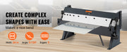Charger l'image dans la visionneuse de galerie, Amocart Box and Pan Brake 24Inch/36Inch/ 48Inch 0-130 Degrees Sheet Metal Bending Brake Portable Metal Bender for Metal Bending
