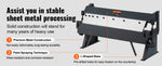 Amocart Box and Pan Brake 24Inch/36Inch/ 48Inch 0-130 Degrees Sheet Metal Bending Brake Portable Metal Bender for Metal Bending