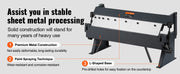 Charger l'image dans la visionneuse de galerie, Amocart Box and Pan Brake 24Inch/36Inch/ 48Inch 0-130 Degrees Sheet Metal Bending Brake Portable Metal Bender for Metal Bending
