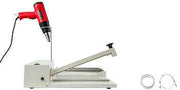 Bild in Galerie-Viewer laden, Amocart 12/18/24in Shrink Wrap Sealer Laminating Machine W/ Heat Gun 1800W Film Available Roll For PVC POF Film Books Toys Food
