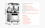 SucceBuy 3-36L Commercial Slushy Machine 1-3 Tanks Stainless Steel Margarita Smoothie Frozen Drink Maker for Home Restaurants