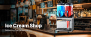 Charger l'image dans la visionneuse de galerie, Amocart Commercial Frozen Drink Maker 15Lx2 Double Tank Slushy Machine 120Cups StainlessSteel Slushie Maker for Home Party Cafe
