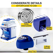 Bild in Galerie-Viewer laden, Amocart Commercial Ice Shaver Crusher 441LBS/H with 11LBS Hopper Electric Snow Cone Maker For Parties Events Snack Bar
