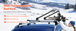 SucceBuy Ski & Snowboard Roof Rack Carry up to 6 Pairs of Skis or 4 Snowboards 2 PCS Aluminum Universal Car Roof Rack Top Holder