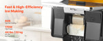 SucceBuy Snowflake Ice Machine 44/88/132/176LBS/24H Snowflake Ice Maker with Stainless Steel Blade Tank for Home Small Gathering