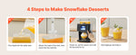 SucceBuy Snowflake Ice Machine 44/88/132/176LBS/24H Snowflake Ice Maker with Stainless Steel Blade Tank for Home Small Gathering