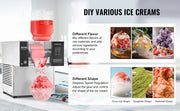 Charger l'image dans la visionneuse de galerie, Amocart Commercial Snowflake Ice Machine Snowflake Ice Maker Stainless Steel Ice Shaver Machine Electric Snow Cone Maker

