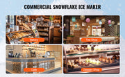 Charger l'image dans la visionneuse de galerie, Amocart Commercial Snowflake Ice Machine Snowflake Ice Maker Stainless Steel Ice Shaver Machine Electric Snow Cone Maker
