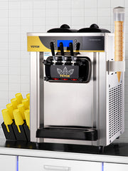 Bild in Galerie-Viewer laden, Amocart 22-30 L/H Soft Ice Cream Machines Commercial Tricolor Desktop Sweet Cone Freezing Equipment Vending Machine
