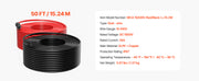 Charger l'image dans la visionneuse de galerie, Amocart Solar Panel Extension Cable 20FT Black + 20FT Red / 30FT Black + 30FT Red / 50FT Black + 50FT Red / 100FT Black + 100FT Red 10AWG with Female &amp; Male Waterproof Connectors 6mm² PV Cable for Home Ship
