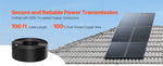 SucceBuy 100FT Solar Panel Extension Cable 10AWG 6mm² IP67 Waterproof Solar Extension Cable for Home Ship and RV Solar Panels