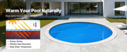 Bild in Galerie-Viewer laden, Amocart Solar Pool Cover with Bubble &amp; PE Material Daytime Heat Absorption Nighttime Heat Retention Heat Retaining Solars Cover
