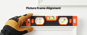 Charger l'image dans la visionneuse de galerie, Amocart Torpedo Level 3/4 Pcs Magnetic Leveler Tool Set with Clear 3 Green Vials Hanging Hole for Construction Home Renovation
