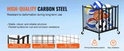 Charger l'image dans la visionneuse de galerie, SucceBuy Rolling Sports Ball Storage Cart Sport Equipment for Indoor Outdoor Steel Storage Rack for Garages Gym and Schools
