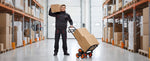 Amocart 220LBS Stair Climbing Cart Folding Trolley Cart with Telescoping Handle & Wheels Stair Climber Dolly for Home Warehouse