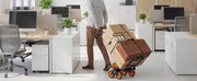 Charger l'image dans la visionneuse de galerie, Amocart 220LBS Stair Climbing Cart Folding Trolley Cart with Telescoping Handle &amp; Wheels Stair Climber Dolly for Home Warehouse
