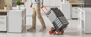 Charger l'image dans la visionneuse de galerie, Amocart 120LBS Stair Climbing Cart Portable Folding Trolley with Telescoping Handle Stair Climber Dolly for Groceries Warehouse
