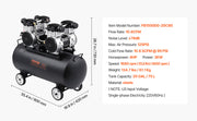 Bild in Galerie-Viewer laden, Amocart Air Compressor 750W/1450W/3000W Oil Free Air Compressor Quiet Portable Compressor Pump for Auto Repair Tire Inflation
