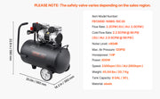Bild in Galerie-Viewer laden, Amocart Air Compressor 750W/1450W/3000W Oil Free Air Compressor Quiet Portable Compressor Pump for Auto Repair Tire Inflation
