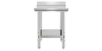 Amocart Stainless Steel Kitchen Work Bench Commercial Catering Table Worktable w/Undershelf 330LBS 286LBS for Restaurant Garage