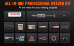 Amocart Stud Welder Dent Repair Kit 3KW Car Dent Puller w/ Auto/Manual Welding 7 Versatile Modes Auto Body Spot Welding Machine