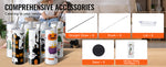 Amocart 8/12/14/16/24/50PC Straight Sublimation Tumblers Blank Tumbler Bulk Stainless Steel Double Tumbler Cups Heat Transfer