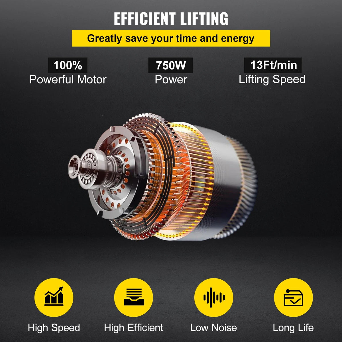 SucceBuy 0.5/1Ton 1PHASE Industrial Electric Chain Hoist 3MHigh Heavy Duty Cranes Hoists with Limit Switch Hot Forging G80 Hook - AMOCARTSucceBuy 0.5/1Ton 1PHASE Industrial Electric Chain Hoist 3MHigh Heavy Duty Cranes Hoists with Limit Switch Hot Forging G80 Hook
