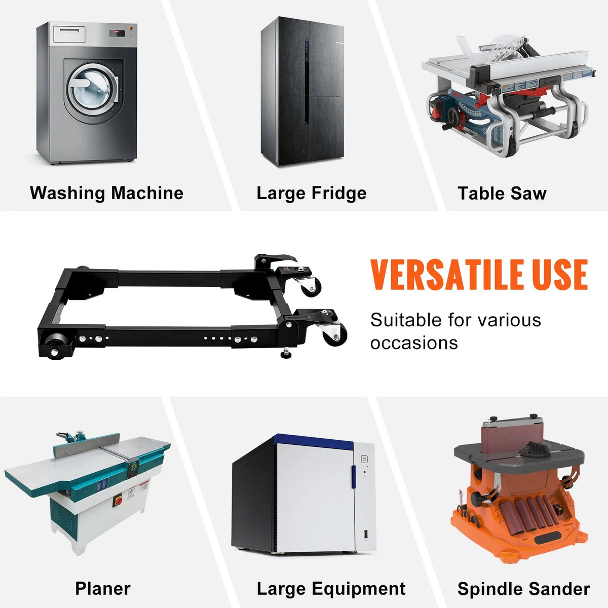 SucceBuy 1500 lbs Washing Machine Fridge Stand Adjustable Base Movable with Swivel Wheels for Laundry Dryer Washer Refrigerator - AMOCARTSucceBuy 1500 lbs Washing Machine Fridge Stand Adjustable Base Movable with Swivel Wheels for Laundry Dryer Washer Refrigerator