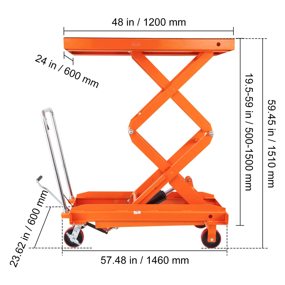SucceBuy 330/770/1760Lbs Lifting Platform Hydraulic Car Lift Table Cart Heavy Duty Double Shear Wheelbarrow for Repair Motorcycl - AMOCARTSucceBuy 330/770/1760Lbs Lifting Platform Hydraulic Car Lift Table Cart Heavy Duty Double Shear Wheelbarrow for Repair Motorcycl