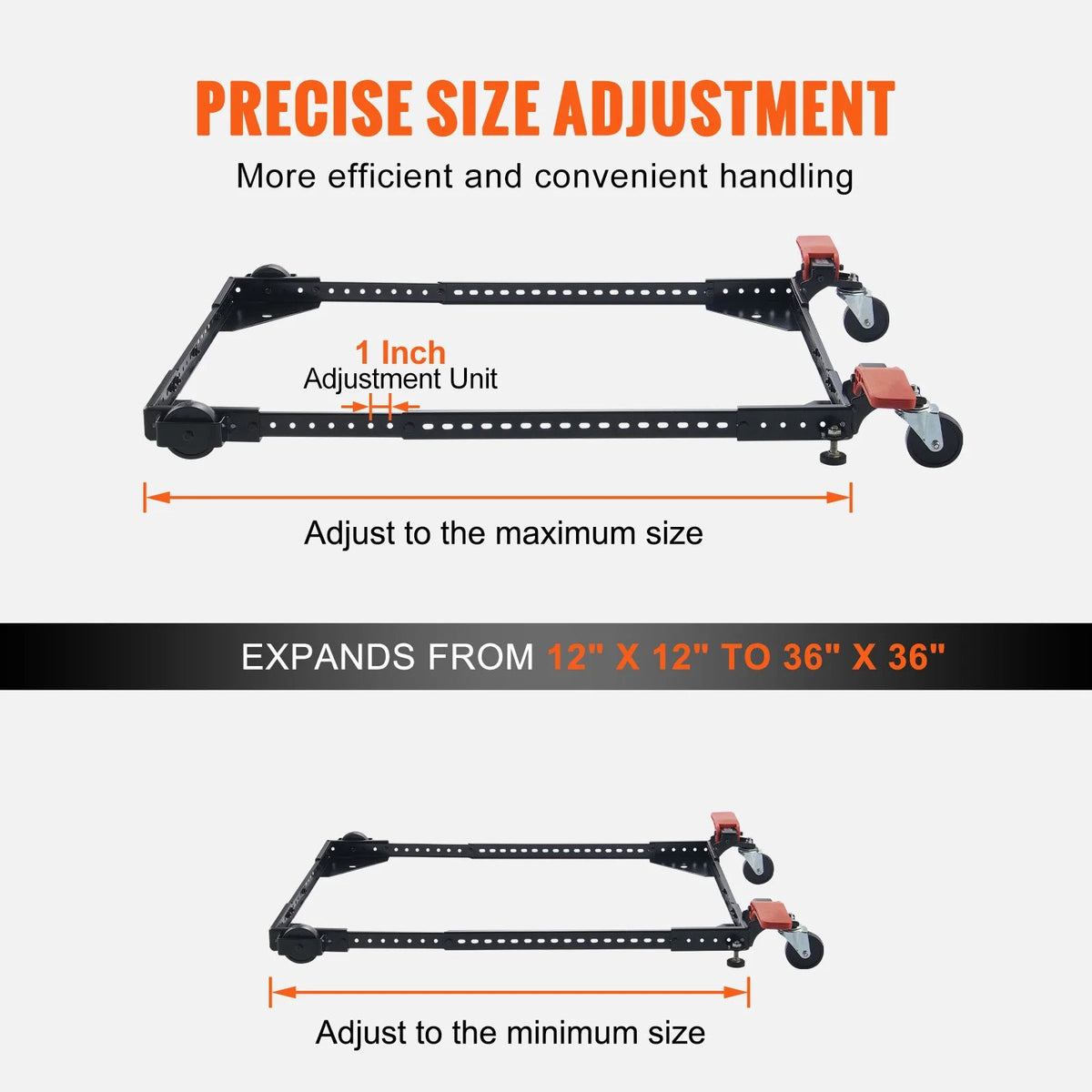 SucceBuy 500 lbs Adjustable Universal Washing Machine Stand Refrigerator Base Mount with Swivel Wheels Mobile Base for Equipment - AMOCARTSucceBuy 500 lbs Adjustable Universal Washing Machine Stand Refrigerator Base Mount with Swivel Wheels Mobile Base for Equipment