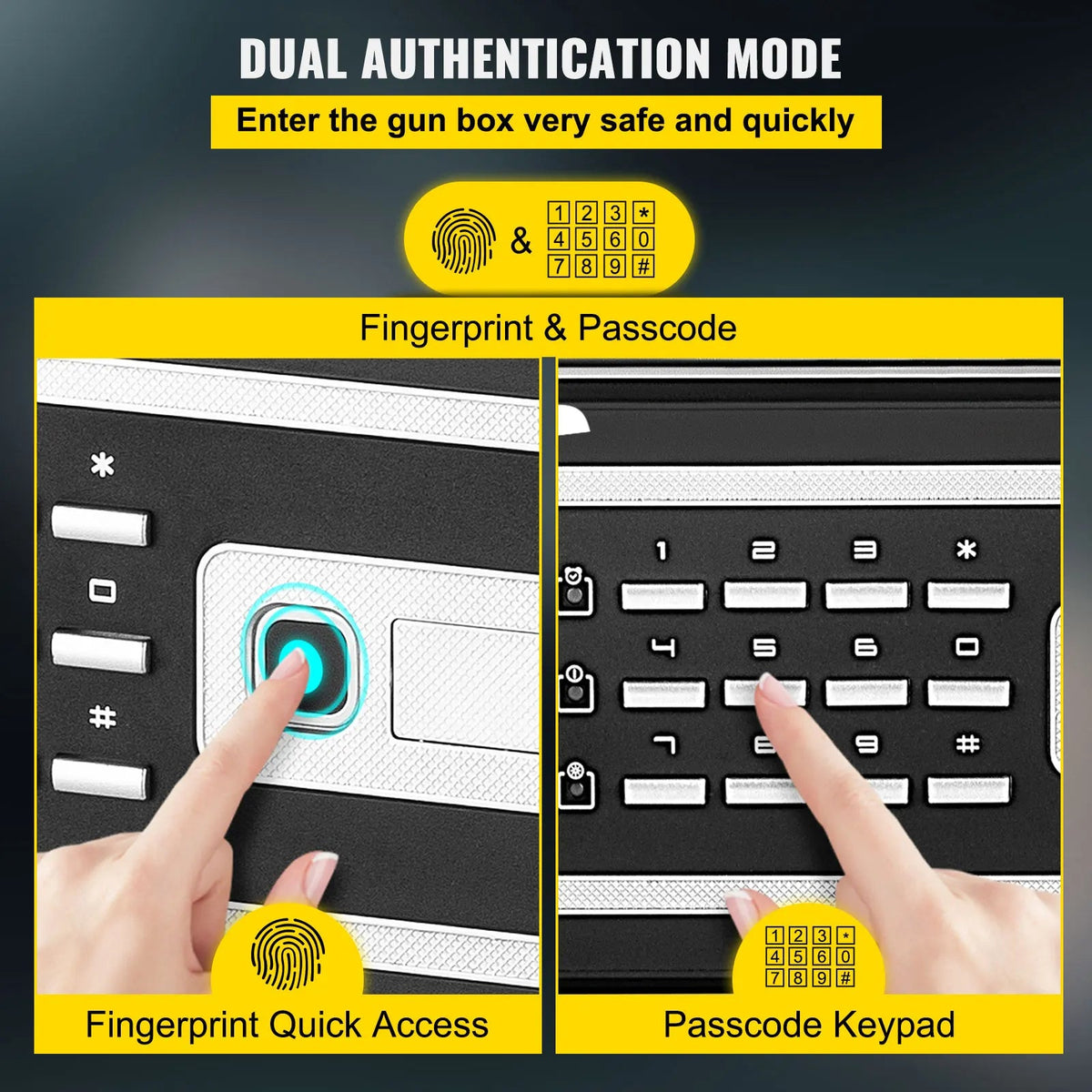 SucceBuy Fingerprint Locks Safe Deposit Box 0.8/1.7/2.1 Cubic Feet Digital Electronic Secret Hidden Piggy Bank for Store Money - AMOCARTSucceBuy Fingerprint Locks Safe Deposit Box 0.8/1.7/2.1 Cubic Feet Digital Electronic Secret Hidden Piggy Bank for Store Money