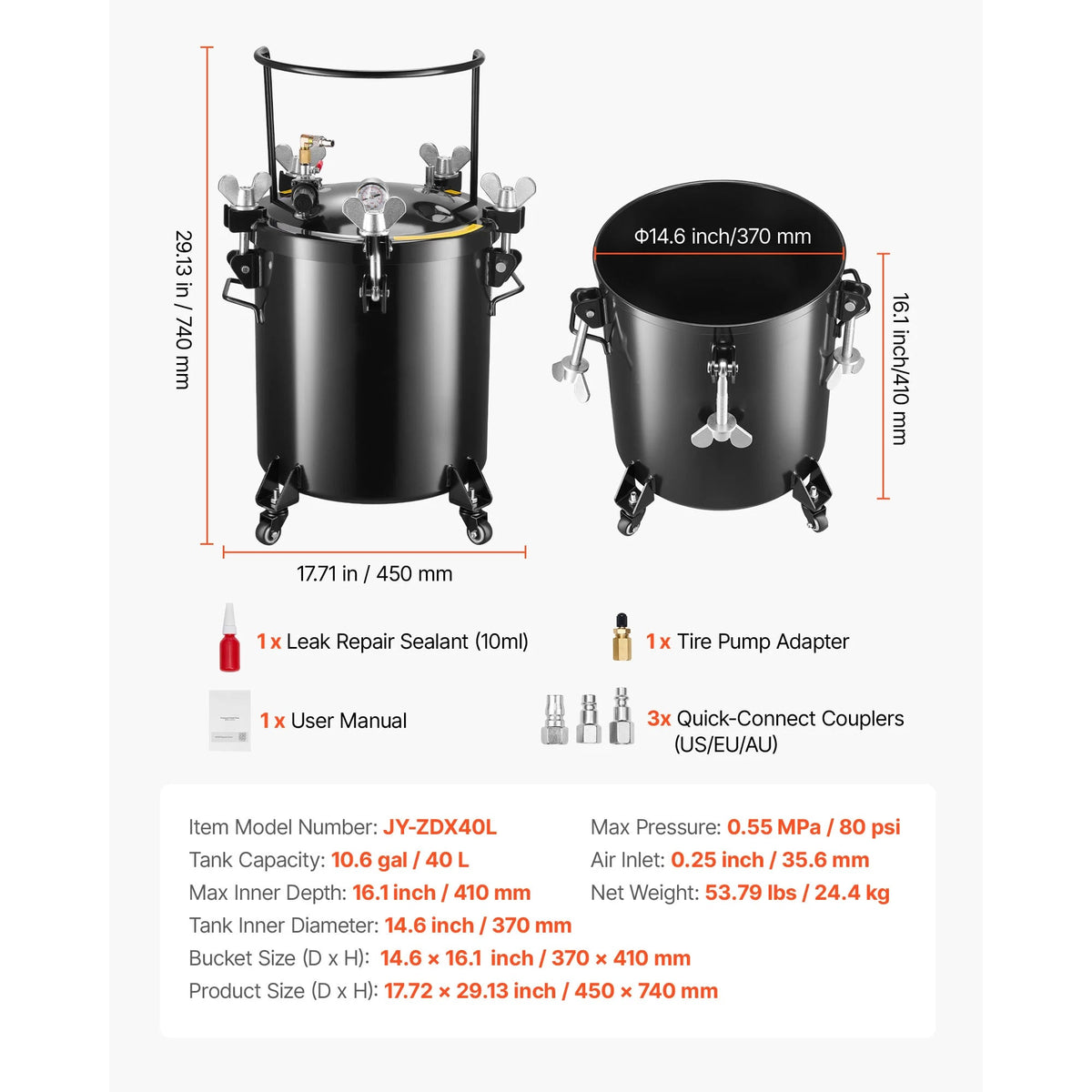 SucceBuy Spray Paint Pressure Pot Pressure Pot Paint Sprayer Spray Guns Central Pneumatic Sprays Gun for Furniture Car Fence - AMOCARTSucceBuy Spray Paint Pressure Pot Pressure Pot Paint Sprayer Spray Guns Central Pneumatic Sprays Gun for Furniture Car Fence