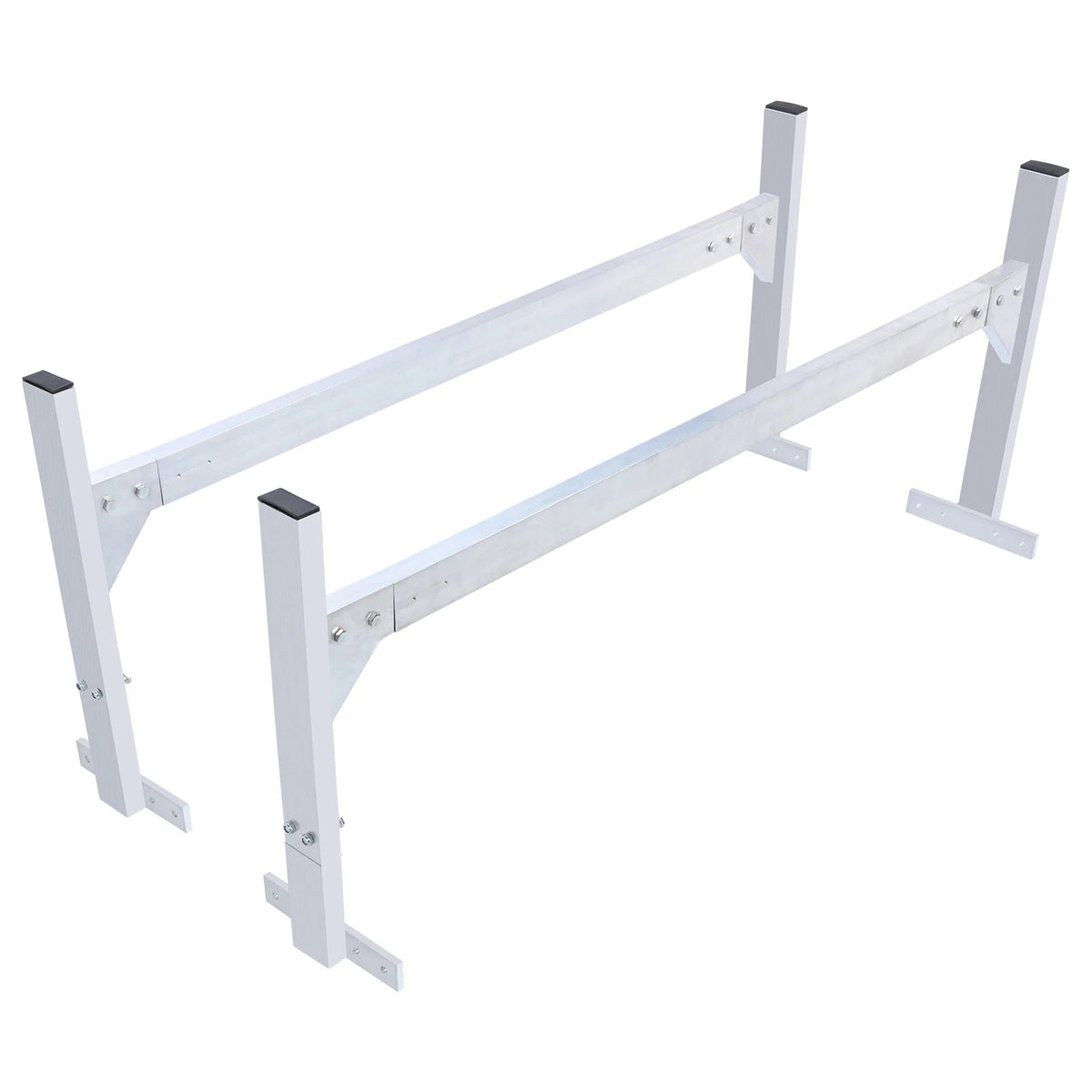 SucceBuy Van Roof Ladder Rack 2Bars Aluminum Alloy Roof Ladder Racks 400 LBS Capacity Rain-Gutter Roof Rack for Van CargoTrailer - AMOCARTSucceBuy Van Roof Ladder Rack 2Bars Aluminum Alloy Roof Ladder Racks 400 LBS Capacity Rain-Gutter Roof Rack for Van CargoTrailer