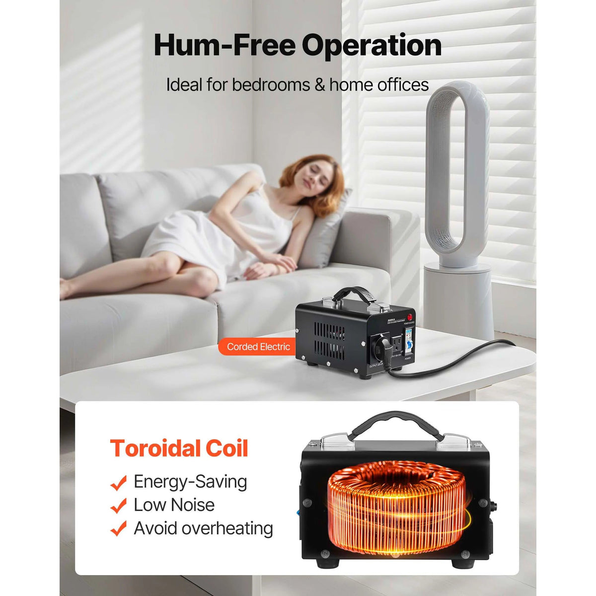 SucceBuy Voltage Converter Transformer 500/1000/1500/3000/5000/6000VA Step Up/Down Power Transformer with US Outlet EU Outlet - AMOCARTSucceBuy Voltage Converter Transformer 500/1000/1500/3000/5000/6000VA Step Up/Down Power Transformer with US Outlet EU Outlet
