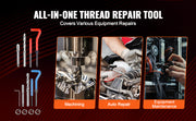 Bild in Galerie-Viewer laden, Amocart Helicoil Thread Repair Kit SAE Metric Rethreading Tool Kit HSS Drill Bits Thread Inserts Breakoff Installation Tools
